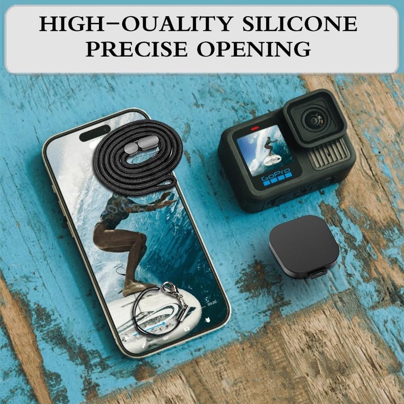 Huadu Screen Protector Compatible for GoPro Hero 13 Black,Tempered Glass Film Full Coverage with Silicone Cover Sleeve and Hard Shell Travel Storage Carrying Case - Image 5